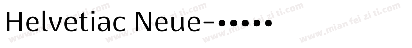 Helvetiac Neue字体转换